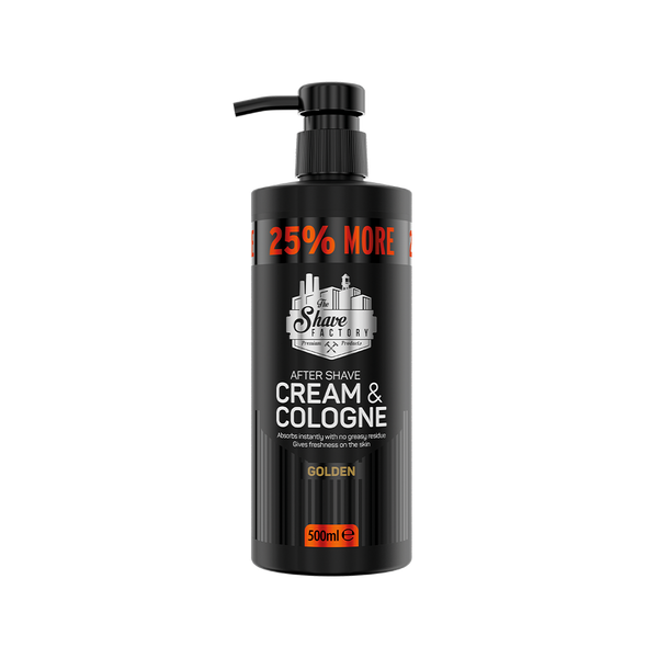 Крем-одеколон після гоління The Shave Factory Cream & Cologne 2in1 Golden, 500 мл TSF-028 фото