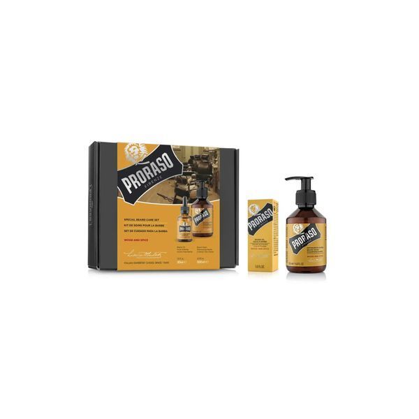Набір для догляду за волоссям Proraso Duo Pack Oil + Shampoo Wood & Spice PRS-071 фото